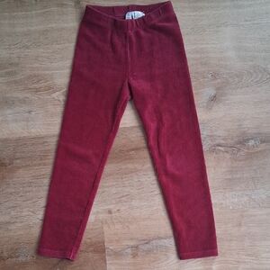 Janie and Jack, Red Ribbed Leggings, Size 5
